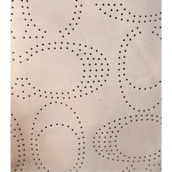 COACH - Signature Perforated Leather North/South Hobo Bag/Blush/Metallic Silver - Picture 13 of 16